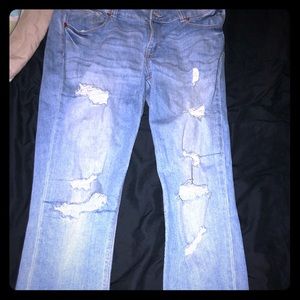Charlotte Russe midrise ripped jeans